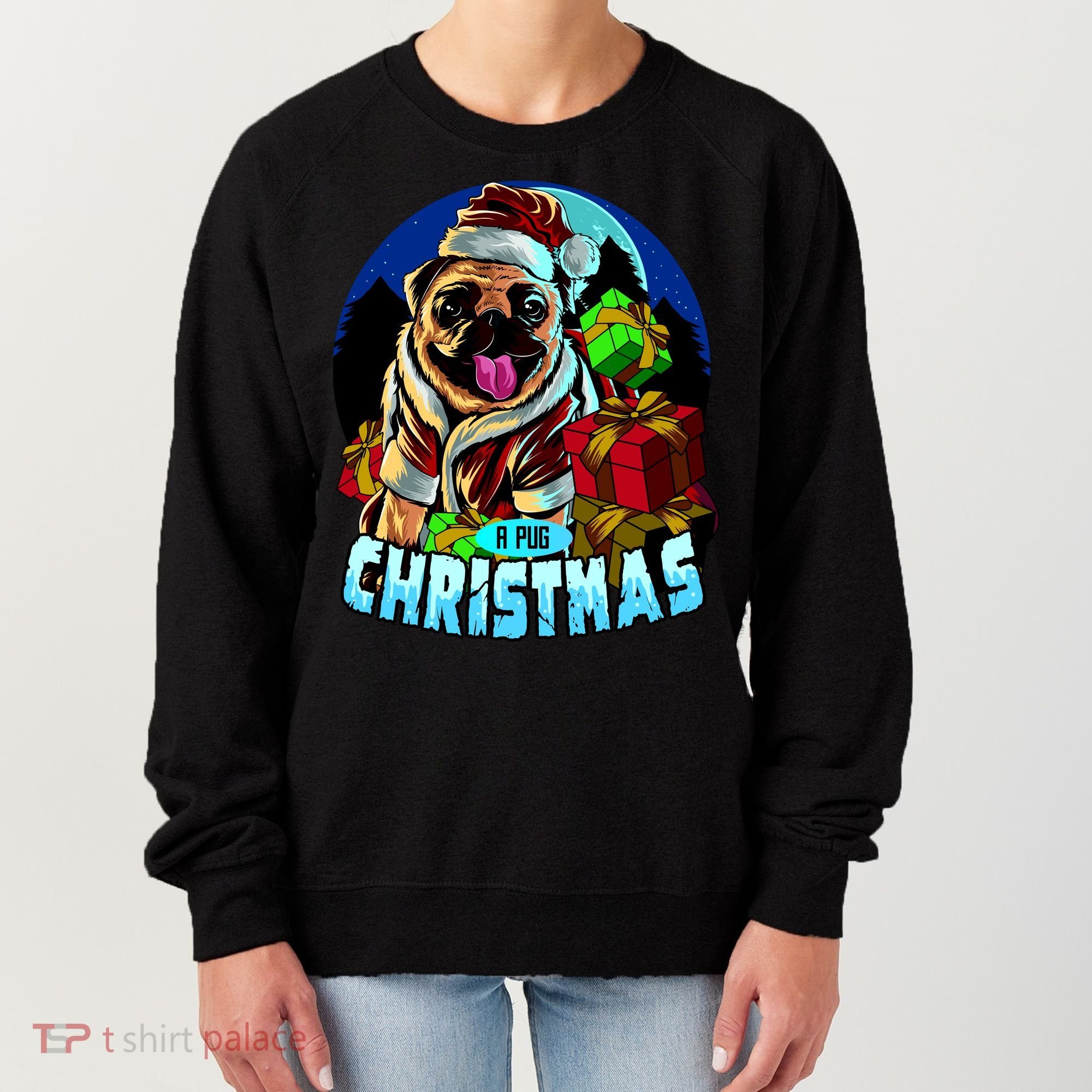 Best Pug Christmas Women's Sweatshirt