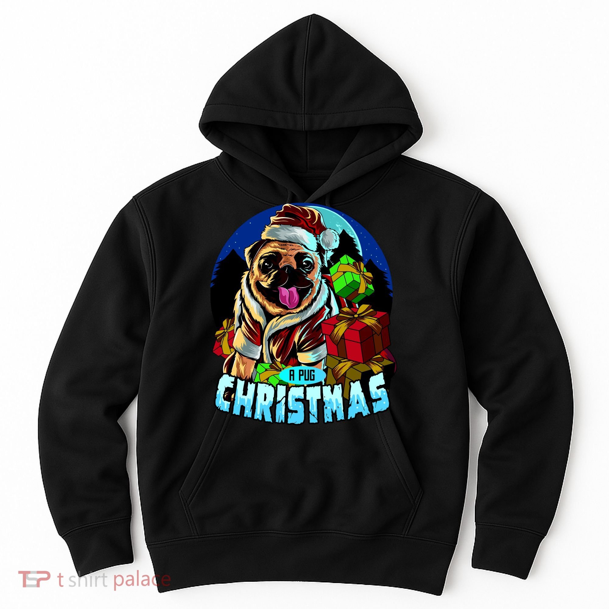 Best Pug Christmas Hoodie