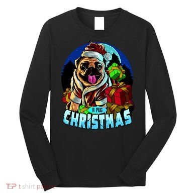 Best Pug Christmas Long Sleeve Shirt