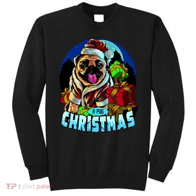 Best Pug Christmas Sweatshirt