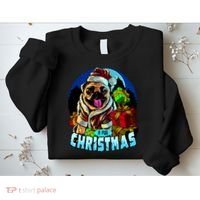Best Pug Christmas Sweatshirt thumb 2