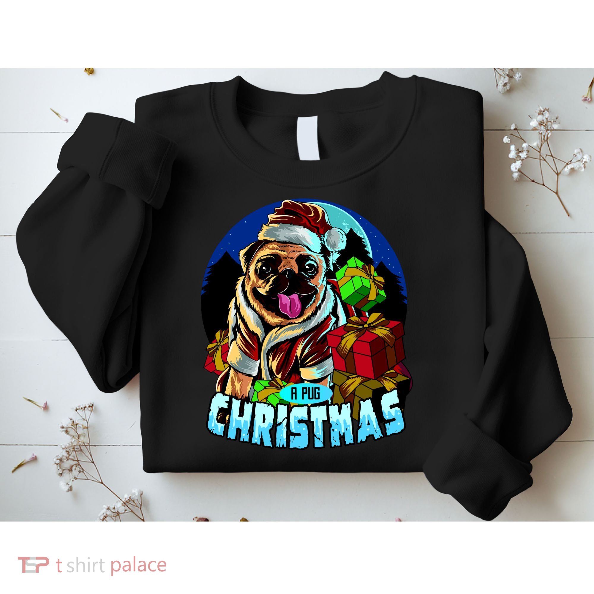 Best Pug Christmas Sweatshirt