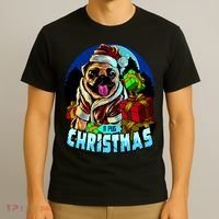 Best Pug Christmas T-Shirt thumb 3
