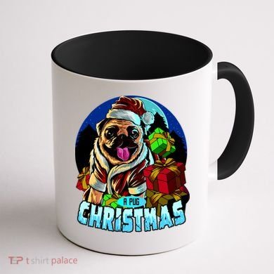 Best Pug Christmas Coffee Mug back