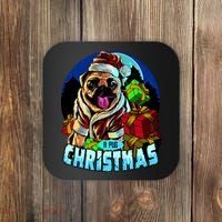 Best Pug Christmas Coaster thumb 0
