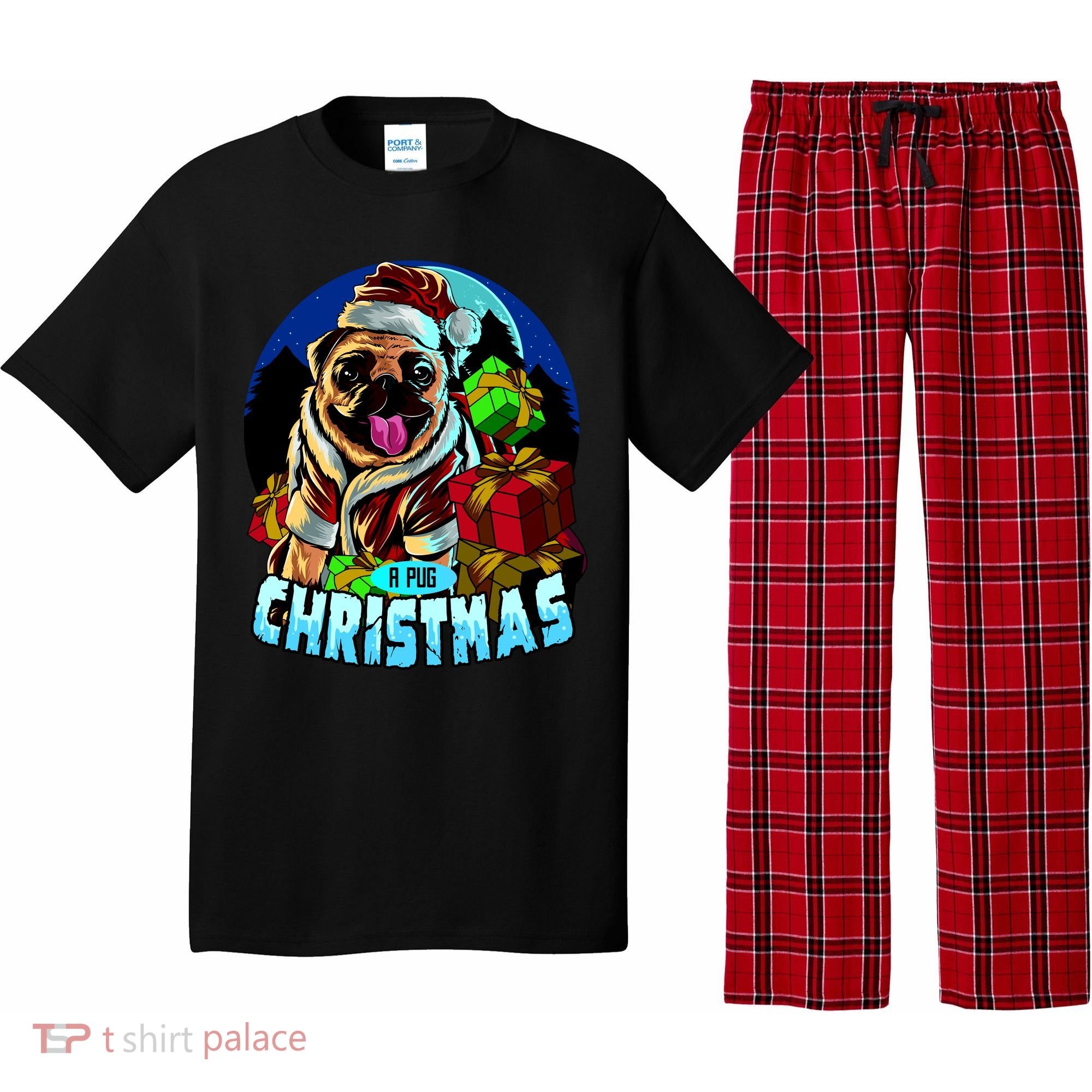 Best Pug Christmas Pajama Set