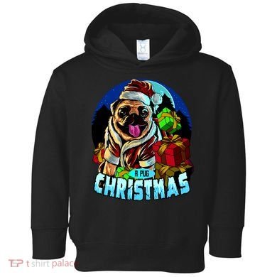 Best Pug Christmas Toddler Hoodie