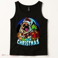 Best Pug Christmas Tank Top thumb 2