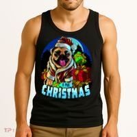 Best Pug Christmas Tank Top thumb 3