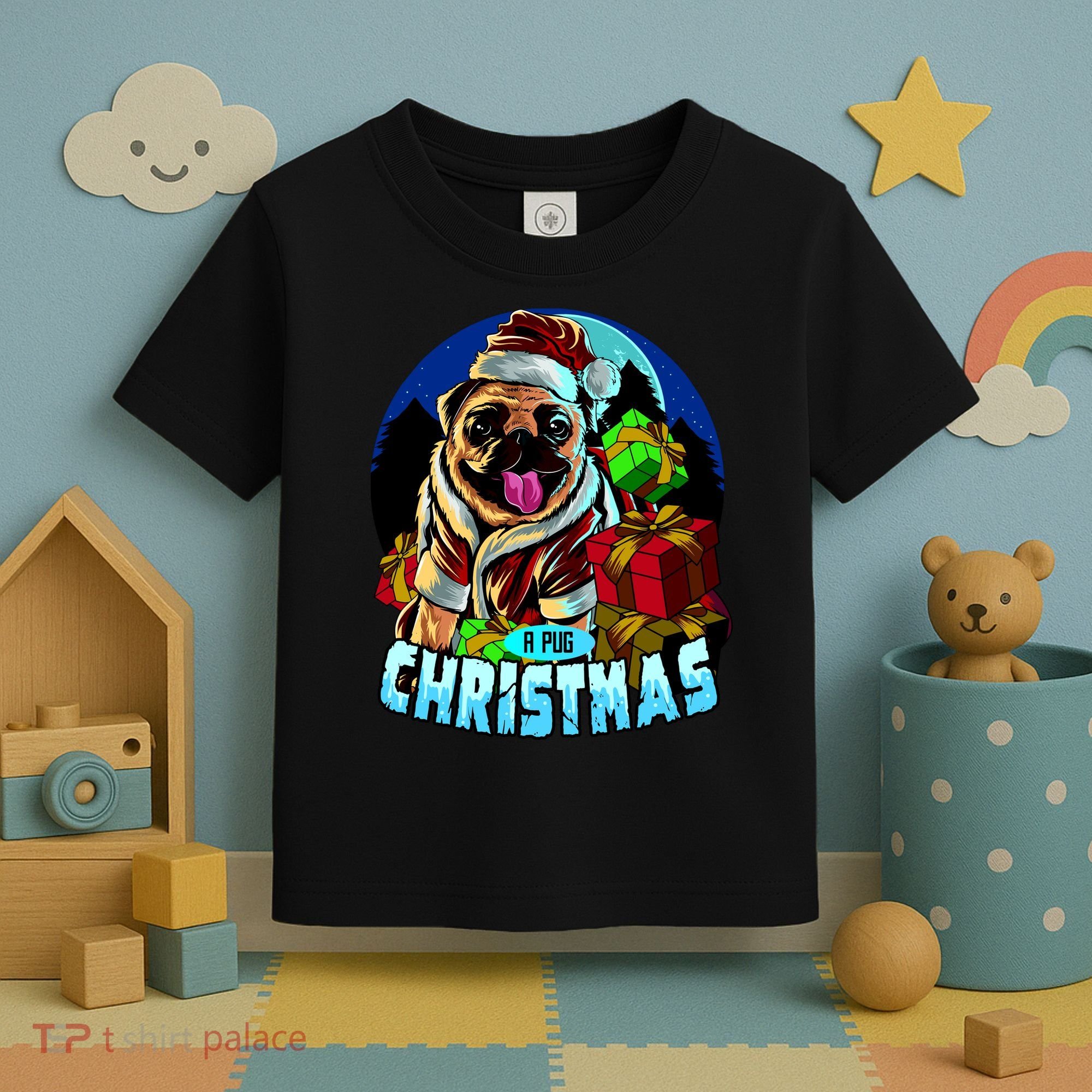 Best Pug Christmas Toddler T-Shirt