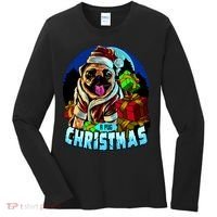 Best Pug Christmas Women's Long Sleeve Shirt thumb 0