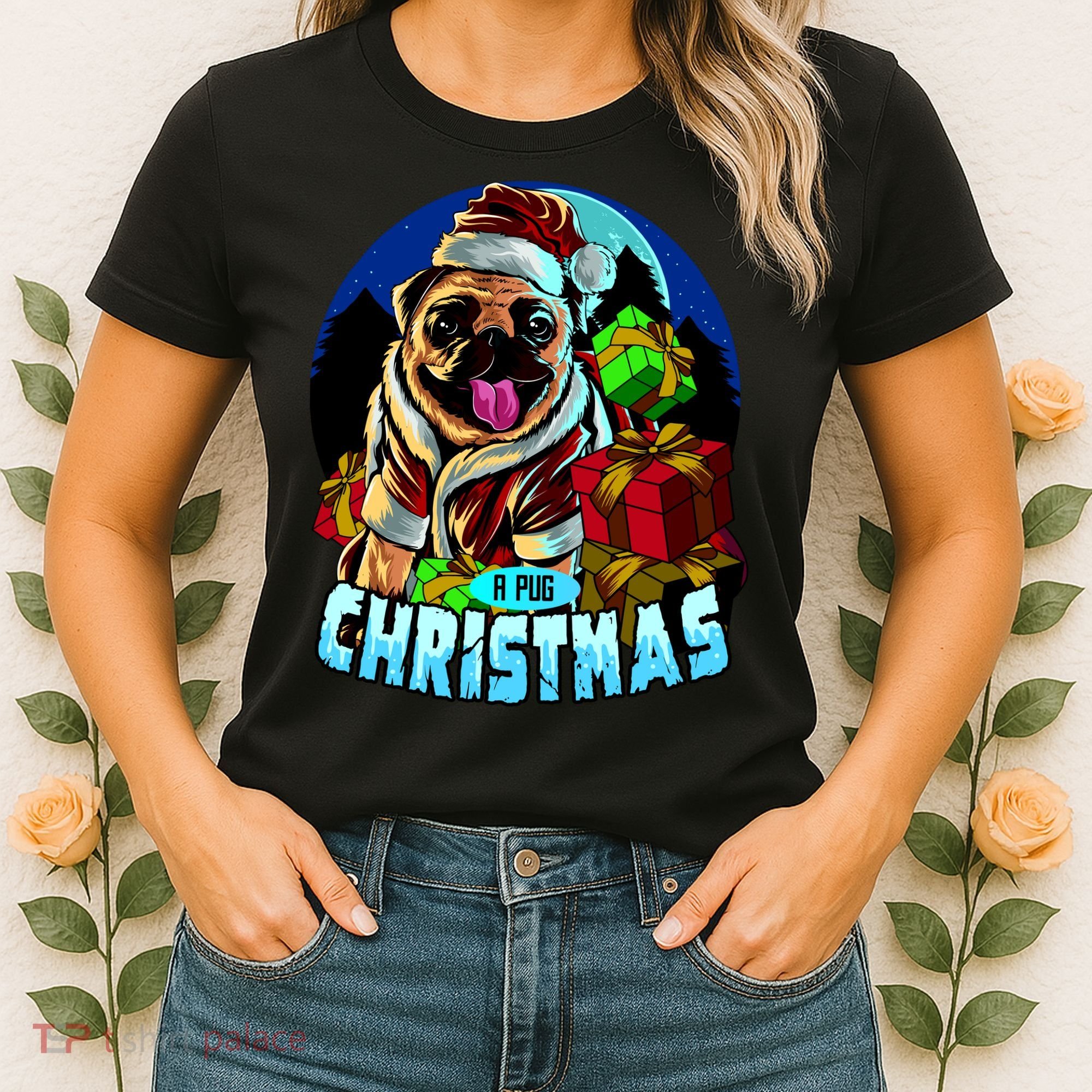 Best Pug Christmas Women's T-Shirt