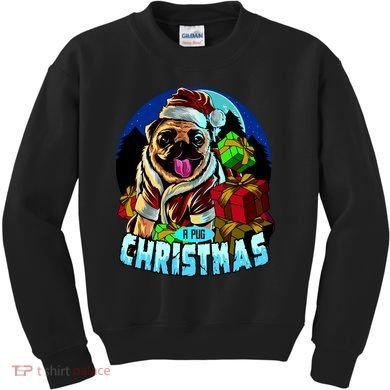 Best Pug Christmas Kids Sweatshirt
