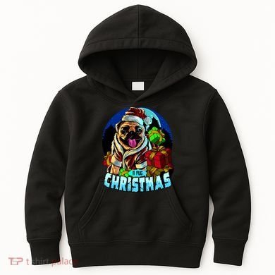 Best Pug Christmas Kids Hoodie