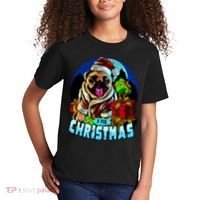 Best Pug Christmas Kids T-Shirt thumb 2