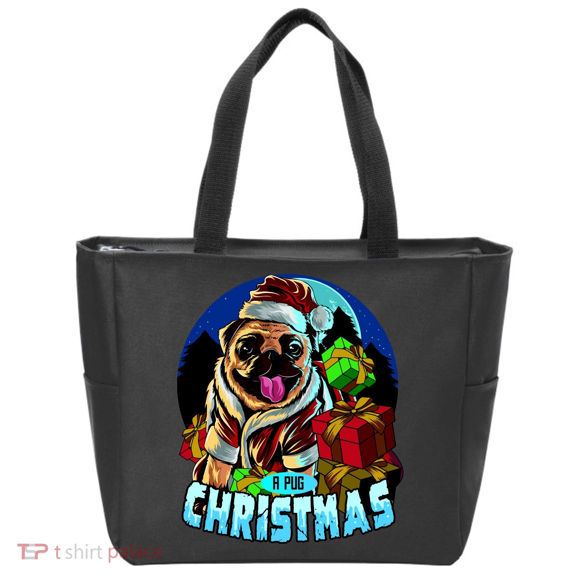 Best Pug Christmas Tote Bag