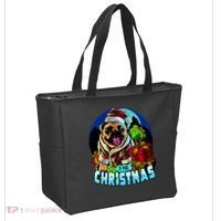 Best Pug Christmas Tote Bag thumb 2