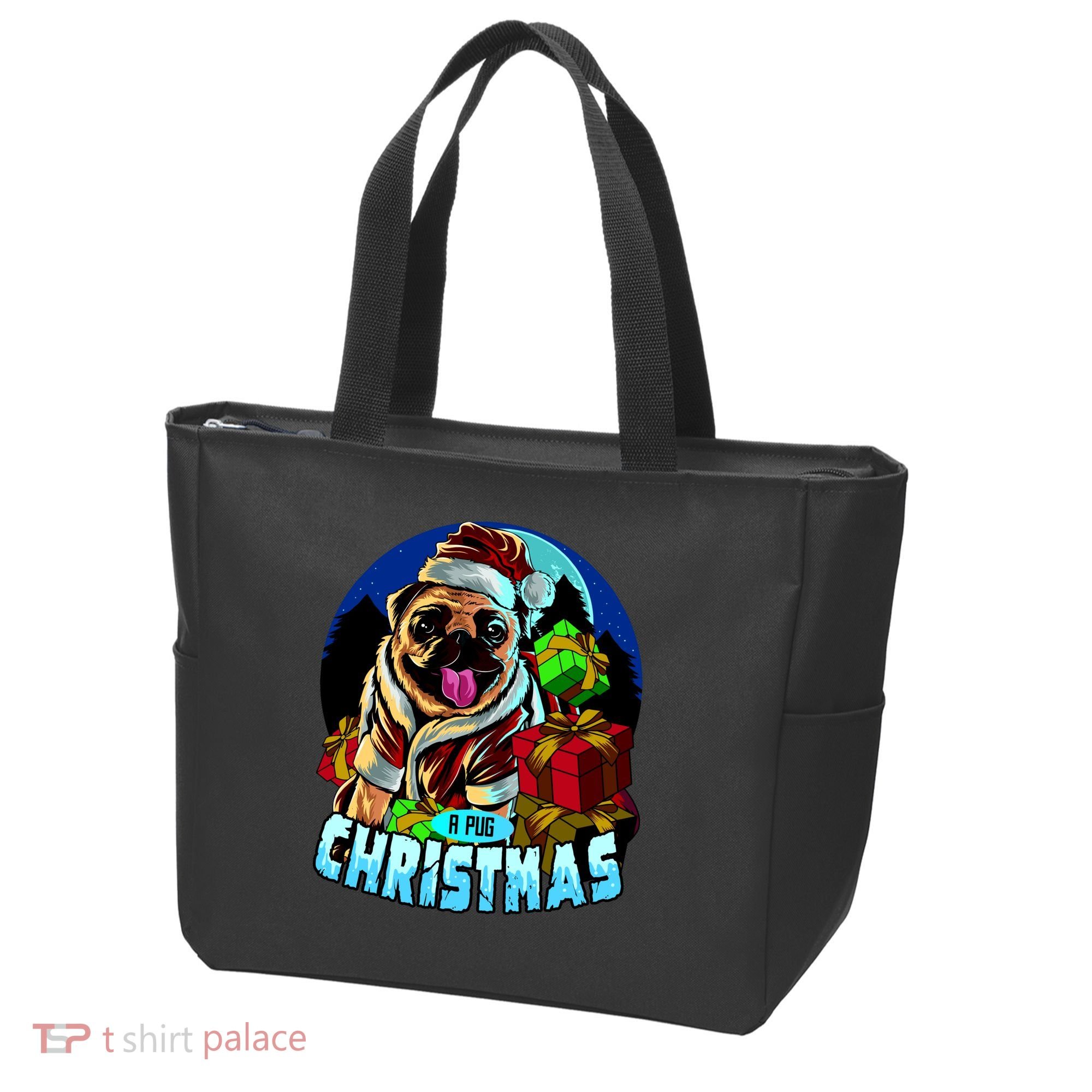 Best Pug Christmas Tote Bag