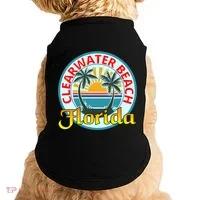 Beach Please Clearwater Beach Florida Beach Spring Break Cute Gift Doggie Tank thumb 0