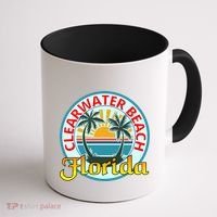 Beach Please Clearwater Beach Florida Beach Spring Break Cute Gift Coffee Mug thumb 1