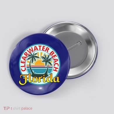 Beach Please Clearwater Beach Florida Beach Spring Break Cute Gift Button