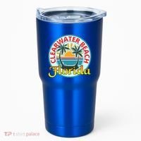 Beach Please Clearwater Beach Florida Beach Spring Break Cute Gift Tumbler thumb 0