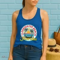 Beach Please Clearwater Beach Florida Beach Spring Break Cute Gift Women's Tank Top thumb 2