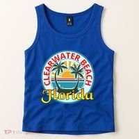 Beach Please Clearwater Beach Florida Beach Spring Break Cute Gift Tank Top thumb 2