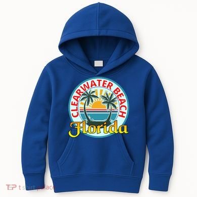 Beach Please Clearwater Beach Florida Beach Spring Break Cute Gift Kids Hoodie
