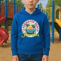 Beach Please Clearwater Beach Florida Beach Spring Break Cute Gift Kids Hoodie thumb 2