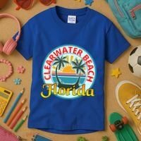 Beach Please Clearwater Beach Florida Beach Spring Break Cute Gift Kids T-Shirt thumb 3