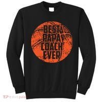 Best Papa Coach Ever Basketball Cool Sports Team Dad Father Sweatshirt thumb 0