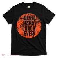 Best Papa Coach Ever Basketball Cool Sports Team Dad Father T-Shirt thumb 0