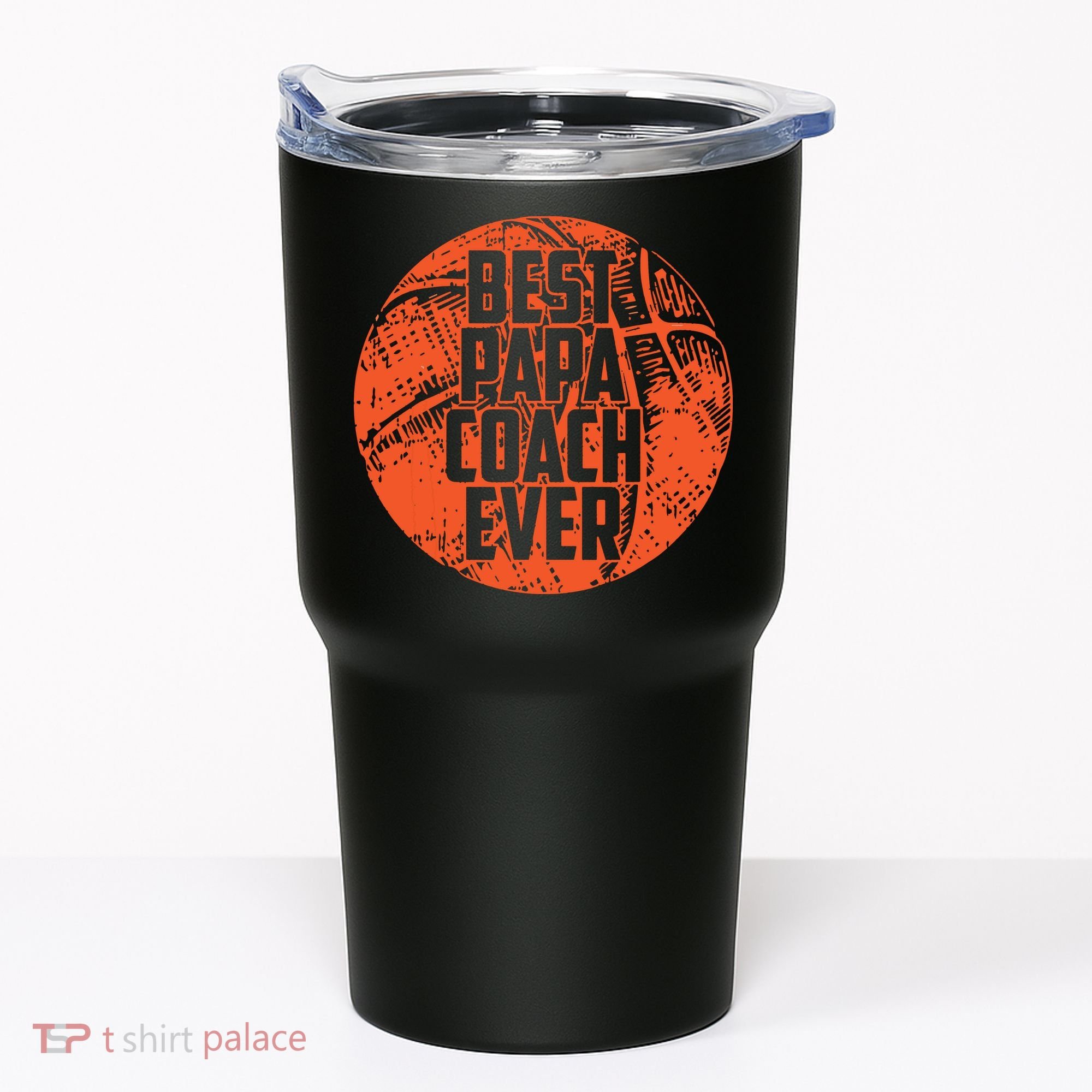 Best Papa Coach Ever Basketball Cool Sports Team Dad Father Tumbler