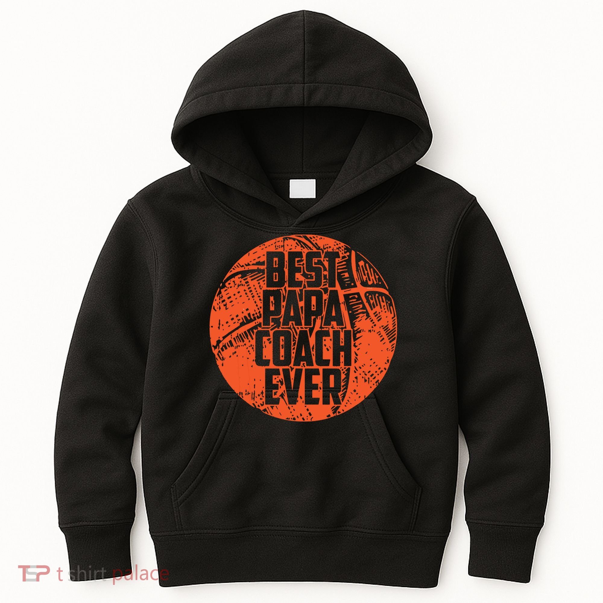 Best Papa Coach Ever Basketball Cool Sports Team Dad Father Kids Hoodie