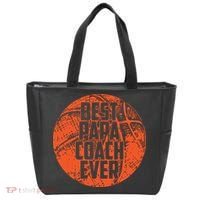 Best Papa Coach Ever Basketball Cool Sports Team Dad Father Tote Bag thumb 0