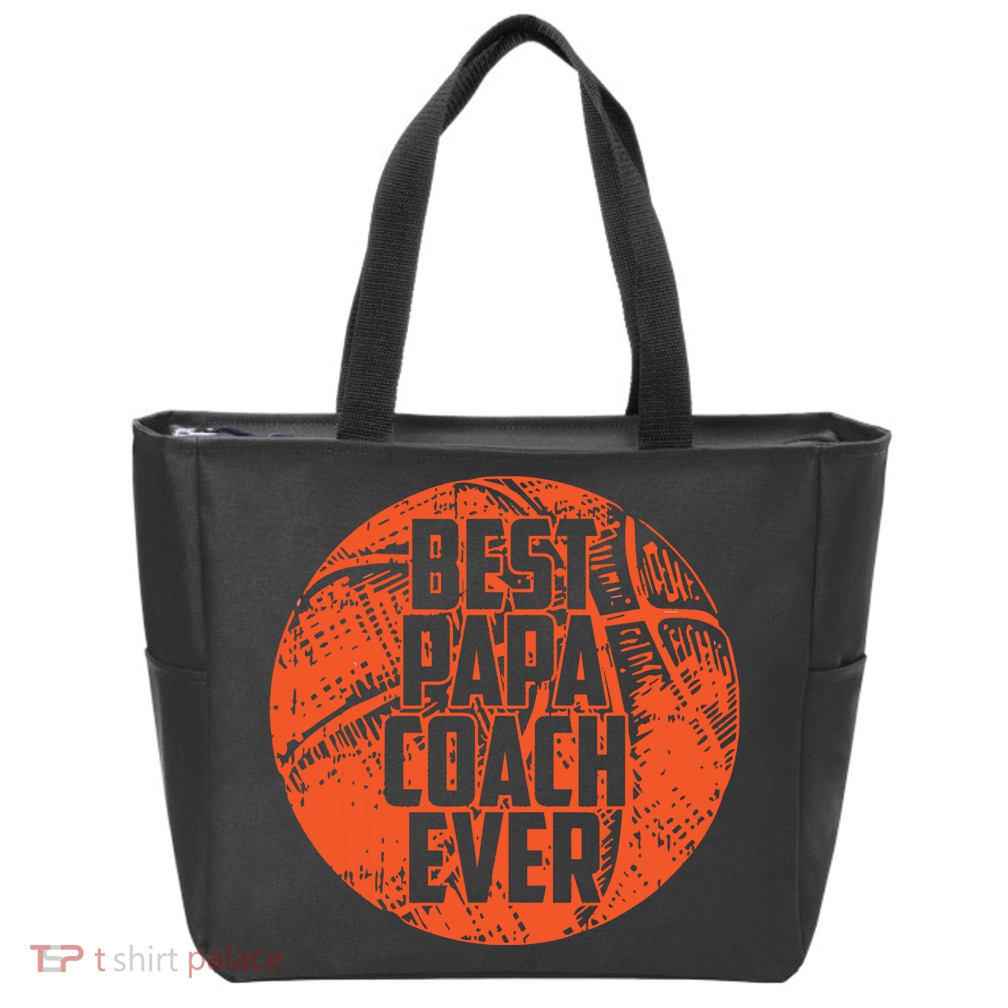 Best Papa Coach Ever Basketball Cool Sports Team Dad Father Tote Bag
