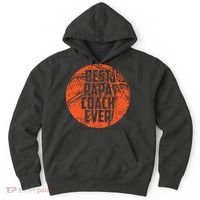 Best Papa Coach Ever Basketball Cool Sports Team Dad Father Hoodie thumb 0