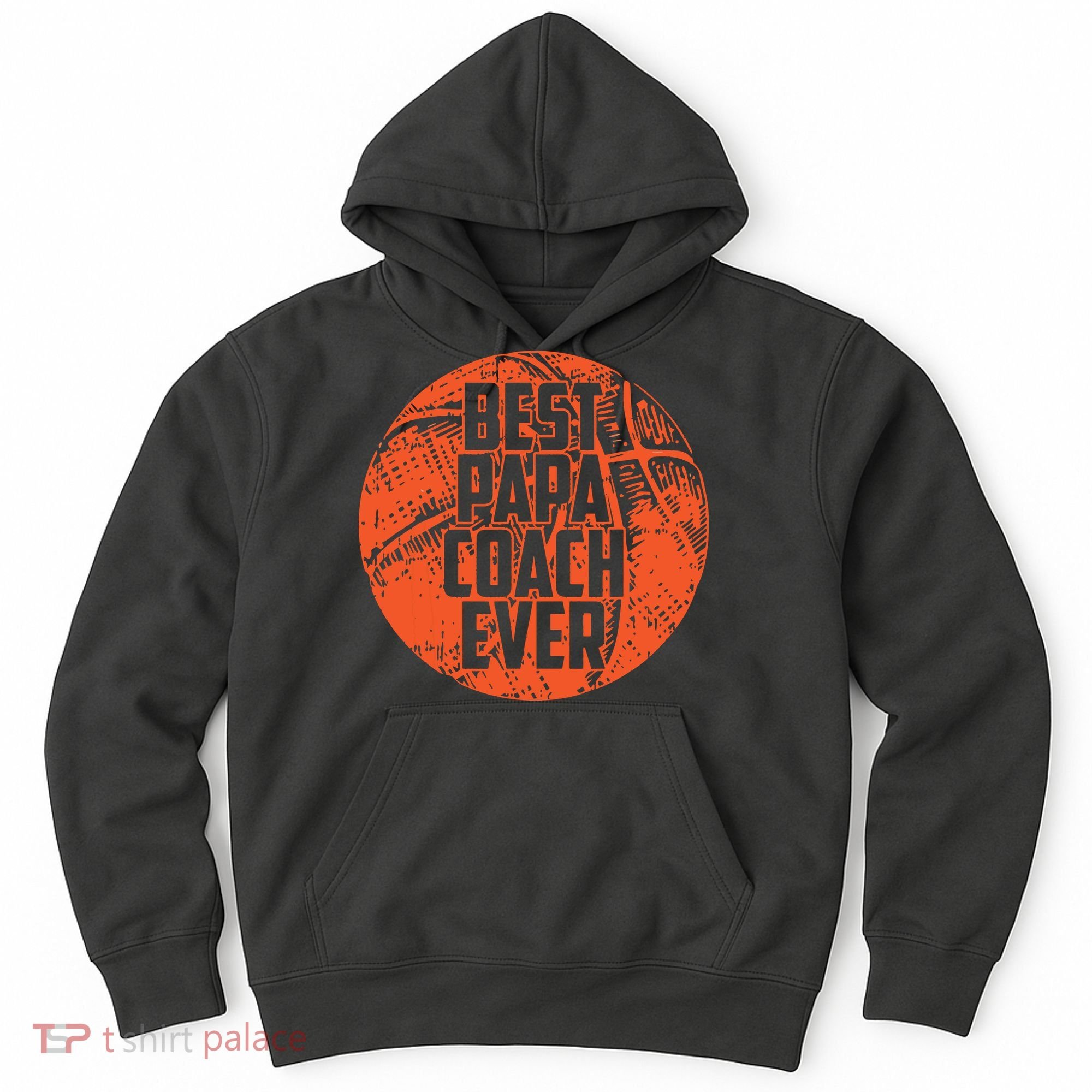 Best Papa Coach Ever Basketball Cool Sports Team Dad Father Hoodie