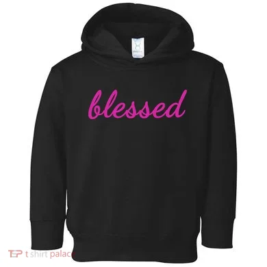 Blessed Pink Christian Toddler Hoodie