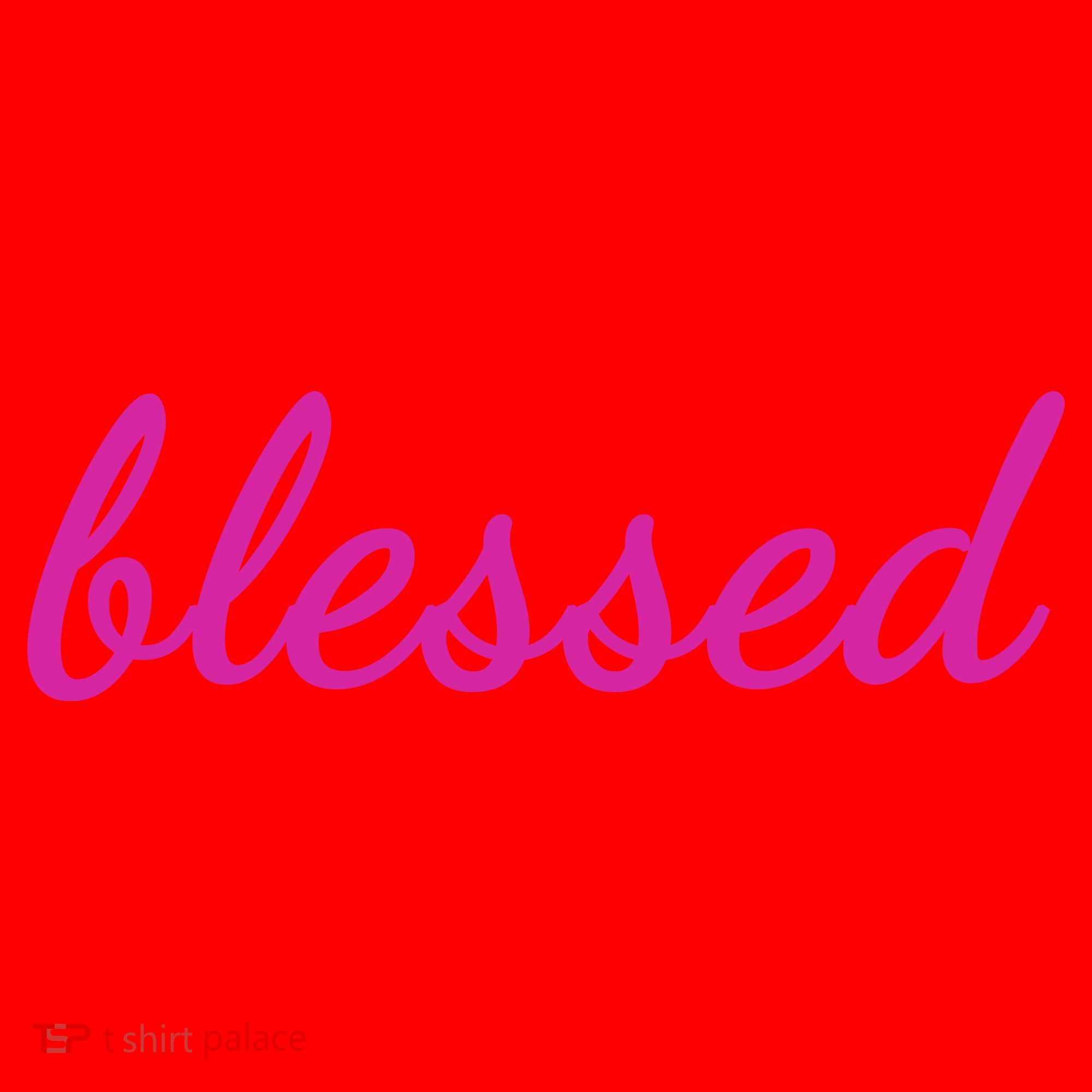 Blessed Pink Christian Santa Hat