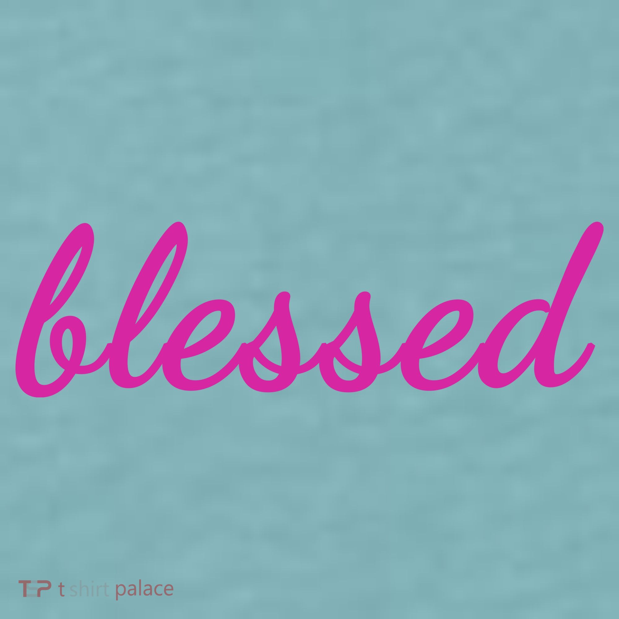 Blessed Pink Christian Sueded Cloud Jersey T-Shirt