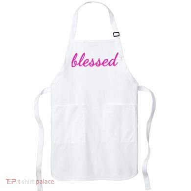 Blessed Pink Christian Apron