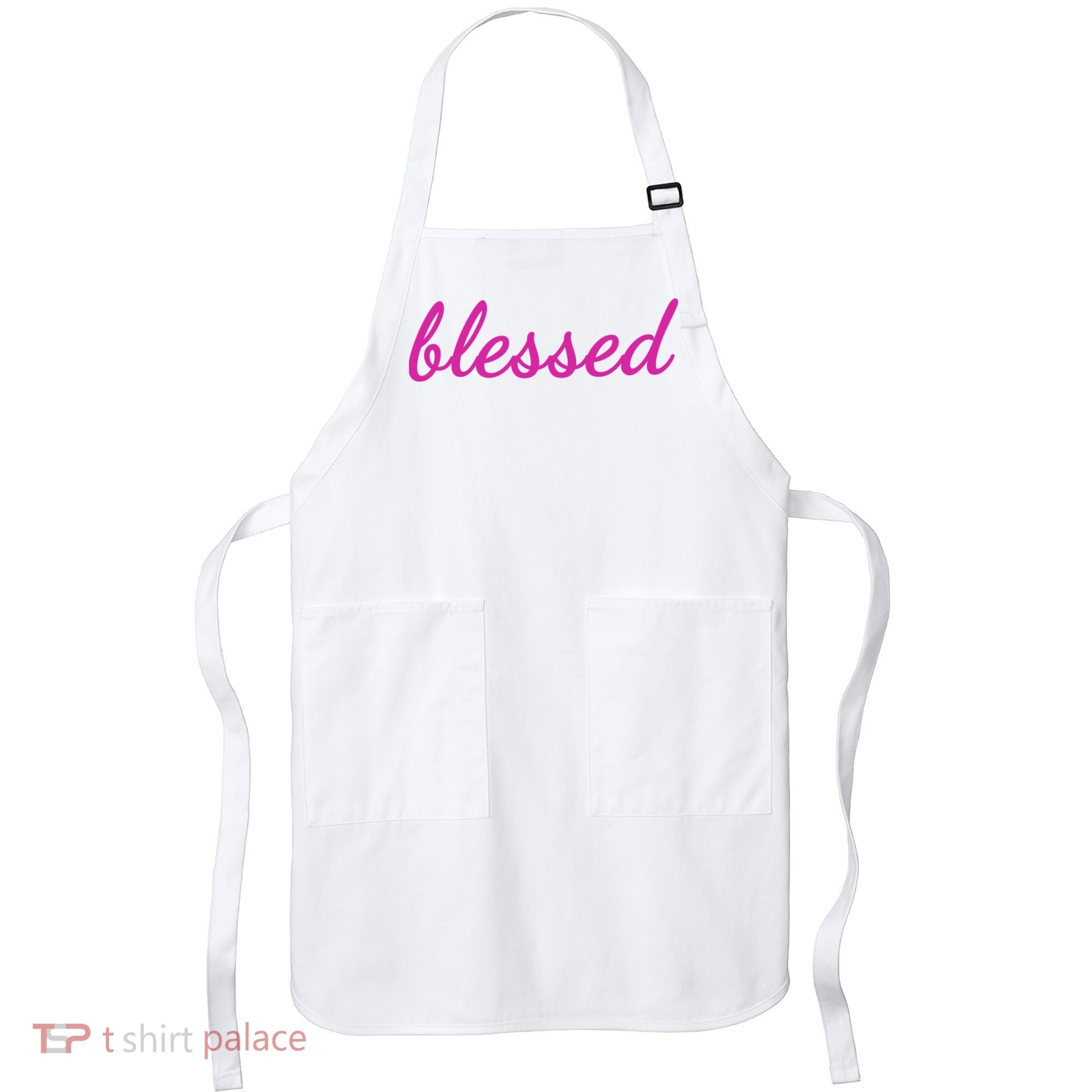 Blessed Pink Christian Apron
