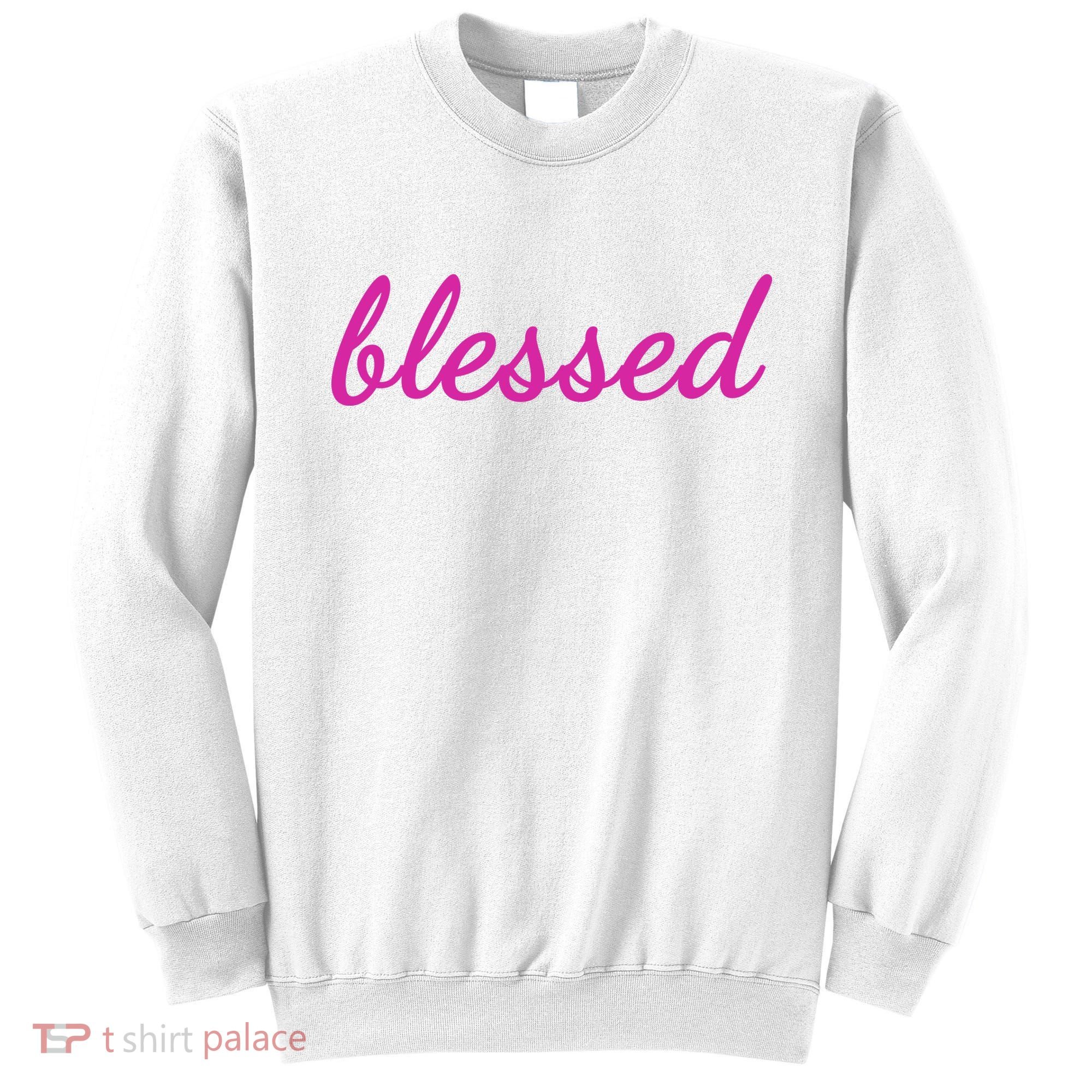 Blessed Pink Christian Sweatshirt