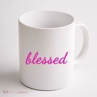 Blessed Pink Christian Coffee Mug thumb 1