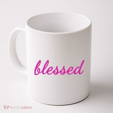 Blessed Pink Christian Coffee Mug