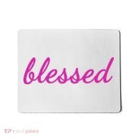 Blessed Pink Christian Mousepad thumb 0