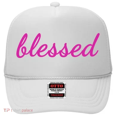 Blessed Pink Christian Hat