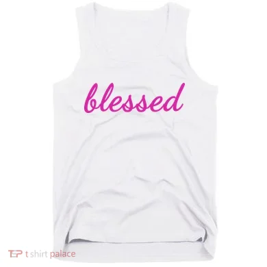 Blessed Pink Christian Tank Top